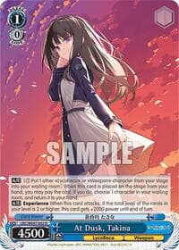 At Dusk, Takina - Lycoris Recoil Premium Booster - Weiss Schwarz card