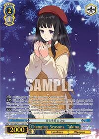 Changing Seasons, Takina (LRP) - Lycoris Recoil Premium Booster - Weiss Schwarz card