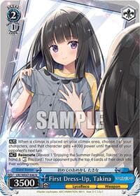 First Dress-Up, Takina - Lycoris Recoil Premium Booster - Weiss Schwarz card