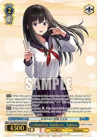 Unfamiliar Uniform, Takina (LRP) - Lycoris Recoil Premium Booster - Weiss Schwarz card
