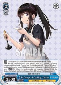In Charge of Cooking, Takina - Lycoris Recoil Premium Booster - Weiss Schwarz card