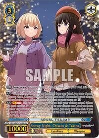 Snowy Night, Chisato & Takina (LRP) - Lycoris Recoil Premium Booster - Weiss Schwarz card