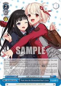 Peek Into the Mismatched Duo's Lives - Lycoris Recoil Premium Booster - Weiss Schwarz card
