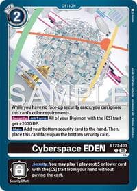 Cyberspace EDEN - Cyber Eden - Digimon Card Game card