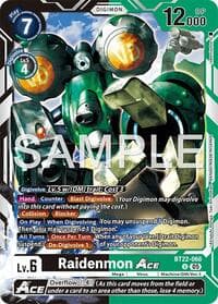 Raidenmon ACE - Cyber Eden - Digimon Card Game card