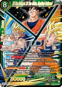 SS Son Gohan & SS Son Goten, Emotions Delivered (Reprint) - Expansion Deck Box Set 25: Premium Anniversary Box 2025 - Dragon Ball Super: Masters card