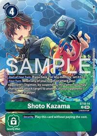 Shoto Kazama (Digimon Liberator Debuggers Set) - Starter Deck 18: Guardian Vortex - Digimon Card Game card