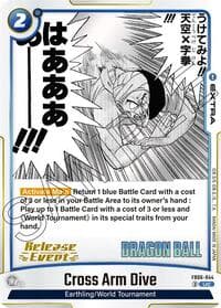 Cross Arm Dive - Manga Booster 01 Release Event Cards - Dragon Ball Super: Fusion World card