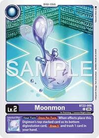 Moonmon - Cyber Eden - Digimon Card Game card