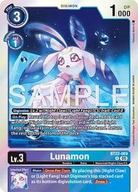 Lunamon - Cyber Eden - Digimon Card Game card