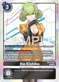 Rie Kishibe - Cyber Eden - Digimon Card Game card