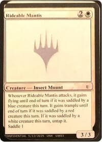 Rideable Mantis - Un-Known Event Playtest Cards - Magic: The Gathering card