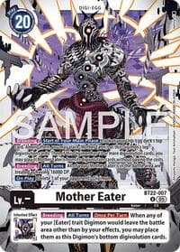 Mother Eater - Cyber Eden - Digimon Card Game card
