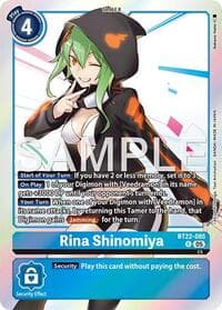 Rina Shinomiya - Cyber Eden - Digimon Card Game card