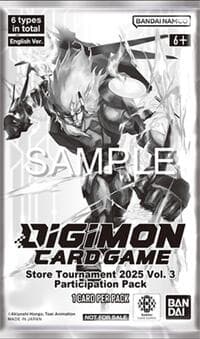Store Tournament 2025 Vol.3 Participation Pack - Digimon Promotion Cards - Digimon Card Game card