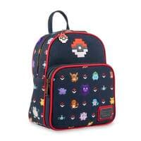 Pokemon Block Art Convertible Backpack by Loungefly - Pokemon Collectible Storage - Collectible Storage card