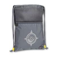 Pokemon Everyday Bags: Gray & Yellow Cinch Drawstring Bag - Pokemon Collectible Storage - Collectible Storage card