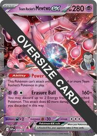 Team Rocket's Mewtwo ex - Jumbo Cards - Pokemon card
