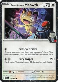 Team Rocket's Meowth (Cosmos Holo) - Miscellaneous Cards & Products - Pokemon card