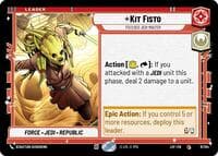 Kit Fisto - Focused Jedi Master - Legends of the Force - Star Wars: Unlimited card