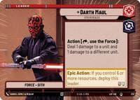 Darth Maul - Sith Revealed (Hyperspace) - Legends of the Force - Star Wars: Unlimited card