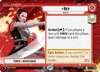 Rey - Nobody (Hyperspace) - Legends of the Force - Star Wars: Unlimited card