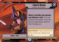 Darth Revan - Scourge of the Old Republic (Hyperspace) - Legends of the Force - Star Wars: Unlimited card