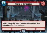 Temple of Destruction (Hyperspace) - Legends of the Force - Star Wars: Unlimited card