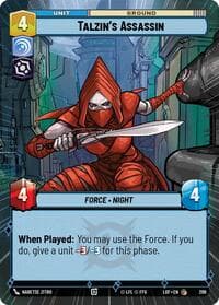 Talzin's Assassin (Hyperspace) - Legends of the Force - Star Wars: Unlimited card