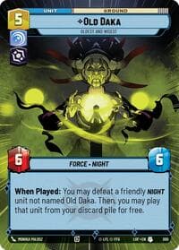 Old Daka - Oldest and Wisest (Hyperspace) - Legends of the Force - Star Wars: Unlimited card