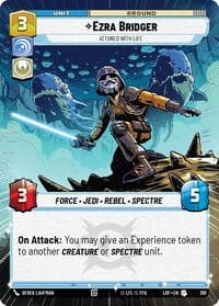 Ezra Bridger - Attuned With Life (Hyperspace) - Legends of the Force - Star Wars: Unlimited card