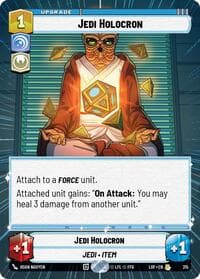 Jedi Holocron (Hyperspace) - Legends of the Force - Star Wars: Unlimited card