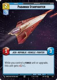 Padawan Starfighter (Hyperspace) - Legends of the Force - Star Wars: Unlimited card