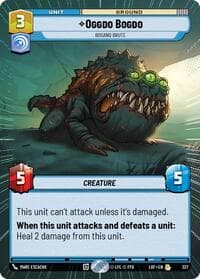 Oggdo Bogdo - Bogano Brute (Hyperspace) - Legends of the Force - Star Wars: Unlimited card