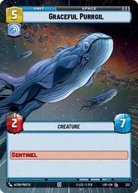 Graceful Purrgil (Hyperspace) - Legends of the Force - Star Wars: Unlimited card