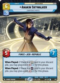 Anakin Skywalker - Champion of Mortis (Hyperspace) - Legends of the Force - Star Wars: Unlimited card
