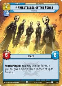 Priestesses of the Force - Eternal (Hyperspace) - Legends of the Force - Star Wars: Unlimited card