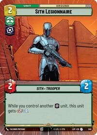 Sith Legionnaire (Hyperspace) - Legends of the Force - Star Wars: Unlimited card