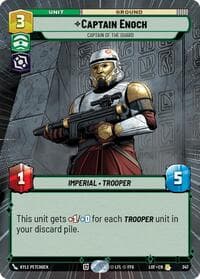 Captain Enoch - Captain of the Guard (Hyperspace) - Legends of the Force - Star Wars: Unlimited card