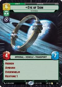Eye of Sion - To Peridea (Hyperspace) - Legends of the Force - Star Wars: Unlimited card