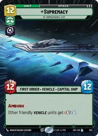 Supremacy - Of Unimaginable Size (Hyperspace) - Legends of the Force - Star Wars: Unlimited card