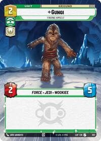 Gungi - Finding Himself (Hyperspace) - Legends of the Force - Star Wars: Unlimited card