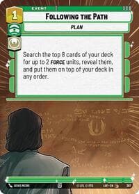 Following the Path (Hyperspace) - Legends of the Force - Star Wars: Unlimited card