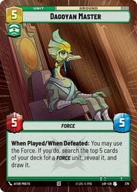 Dagoyan Master (Hyperspace) - Legends of the Force - Star Wars: Unlimited card