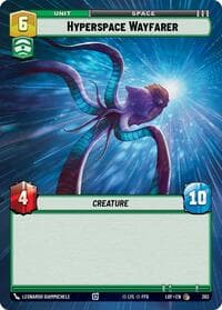 Hyperspace Wayfarer (Hyperspace) - Legends of the Force - Star Wars: Unlimited card