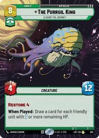The Purrgil King - Leading The Journey (Hyperspace) - Legends of the Force - Star Wars: Unlimited card