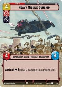 Heavy Missile Gunship (Hyperspace) - Legends of the Force - Star Wars: Unlimited card