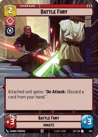 Battle Fury (Hyperspace) - Legends of the Force - Star Wars: Unlimited card