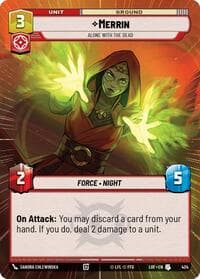 Merrin - Alone with the Dead (Hyperspace) - Legends of the Force - Star Wars: Unlimited card
