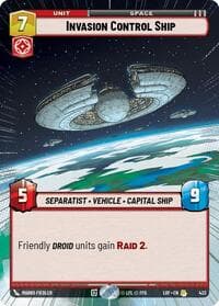 Invasion Control Ship (Hyperspace) - Legends of the Force - Star Wars: Unlimited card